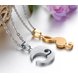 Wholesale The best gifts stainless steel collage couples Necklace TGSTN038 3 small