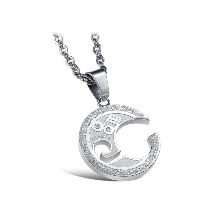 Wholesale The best gifts stainless steel collage couples Necklace TGSTN039 0