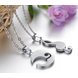 Wholesale The best gifts stainless steel collage couples Necklace TGSTN039 3 small