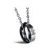 Wholesale Most popular rose gold stainless steel couples Necklace TGSTN040 0 small
