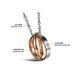 Wholesale Most popular rose gold stainless steel couples Necklace TGSTN040 1 small
