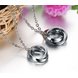 Wholesale Fashion stainless steel couples Necklace TGSTN001 3 small