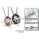 Wholesale Fashion rose gold stainless steel couples Necklace TGSTN041 4 small