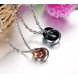 Wholesale Free shipping fashion rose gold stainless steel couples Necklace TGSTN042 3 small