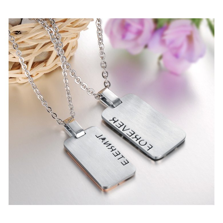 Wholesale The best gifts stainless steel couples Necklace TGSTN045 1