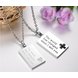 Wholesale The best gifts stainless steel couples Necklace TGSTN046 0 small