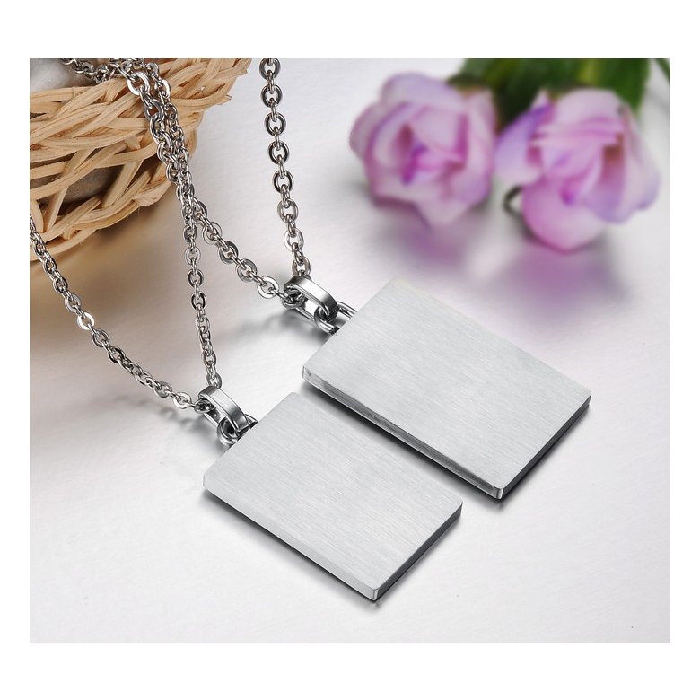 Wholesale The best gifts stainless steel couples Necklace TGSTN046 1