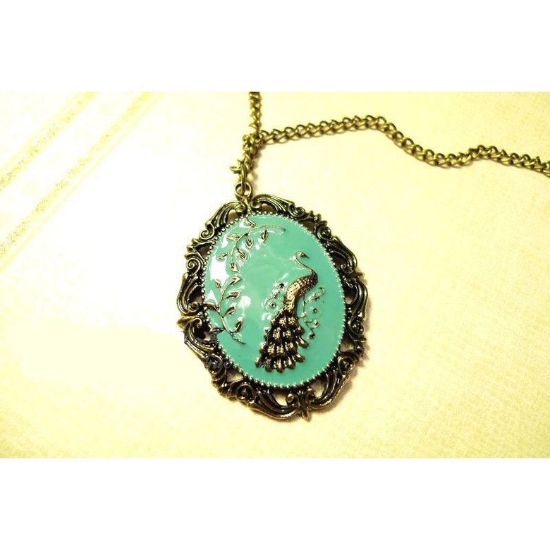 Wholesale Beautiful Peacock vintage Necklace Pendant For Women Jewelry Creative Gift Sweater chain VGN003 3
