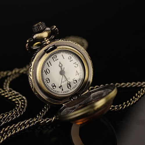 Wholesale Watch Charms Antique Bronze Vintage Alloy Bracelet Pendants Necklace Jewelry Making Accessory VGN006 3