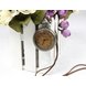 Wholesale Vintage Charm Quartz Pocket Watch Roman Numerals Display Necklace Clock Fob Bronze Sweater Chain Open Face Pocket Clock Unisex VGN014 2 small