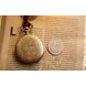 Wholesale Vintage Charm Quartz Pocket Watch Roman Numerals Display Necklace Clock Fob Bronze Sweater Chain Open Face Pocket Clock Unisex VGN014 4 small