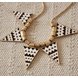 Wholesale  Women Gold-color Punk Necklaces Triangle Black and white corrugated Pendant Necklace Vintage wholesale Jewelry VGN016 0 small
