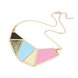 Wholesale KISSWIFE European and American fashion personality temperament wild geometric squares resin exaggeration Chain Bib necklace VGN017 3 small