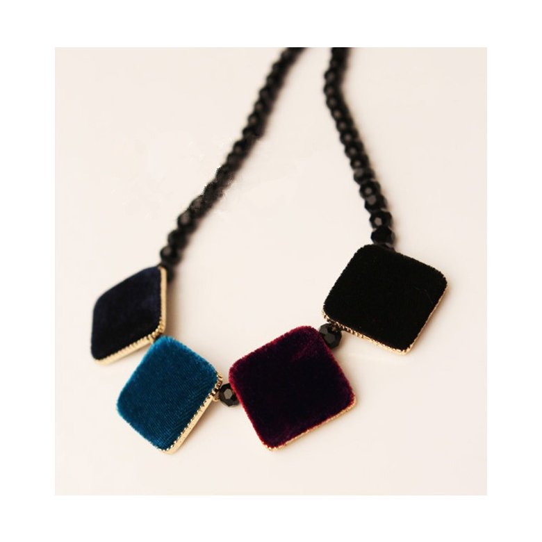 Wholesale Vintage Velvet square Choker Chain Necklace for Women Girls Gifts Party VGN021 1