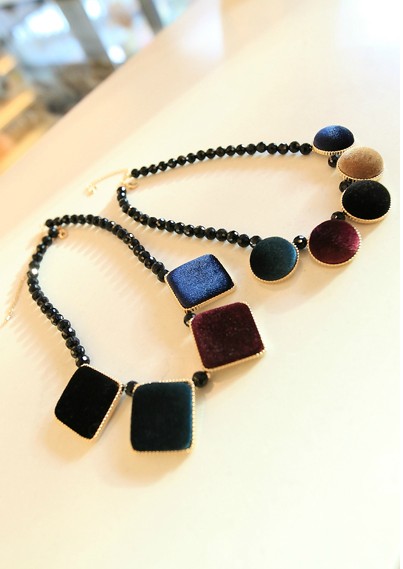 Wholesale Vintage Velvet square Choker Chain Necklace for Women Girls Gifts Party VGN021 2