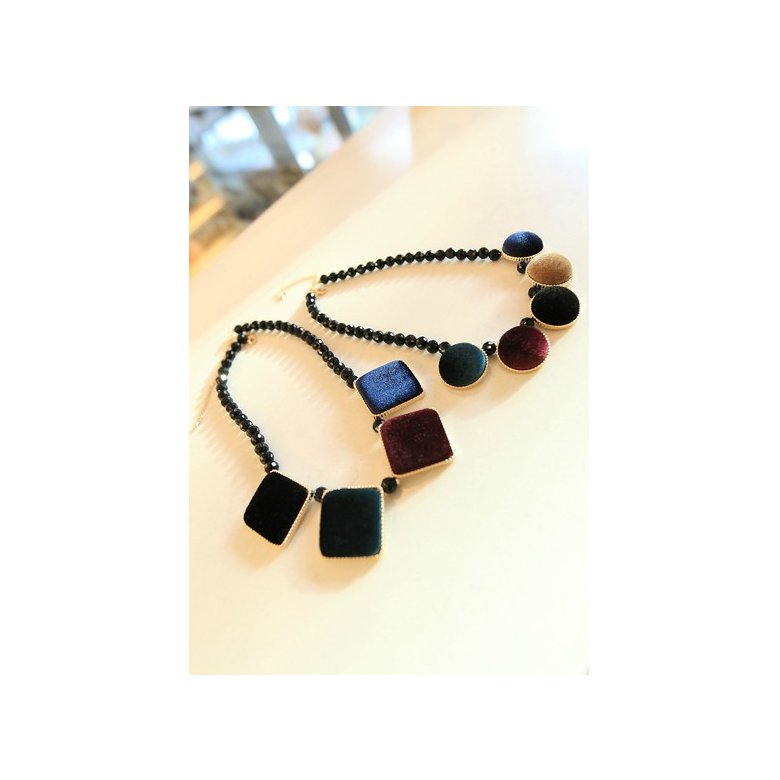 Wholesale Vintage Velvet square Choker Chain Necklace for Women Girls Gifts Party VGN021 2
