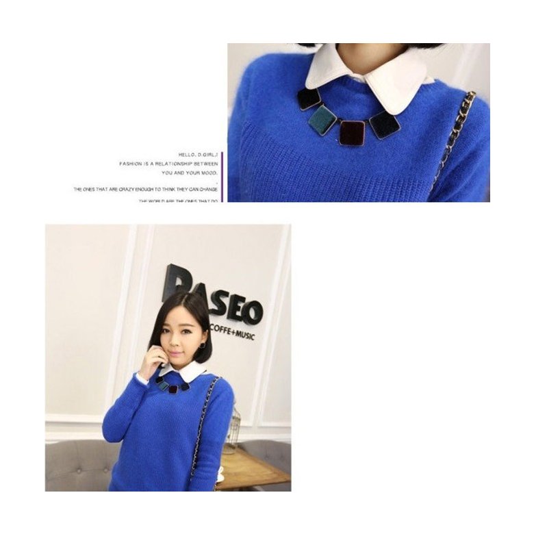 Wholesale Vintage Velvet square Choker Chain Necklace for Women Girls Gifts Party VGN021 3