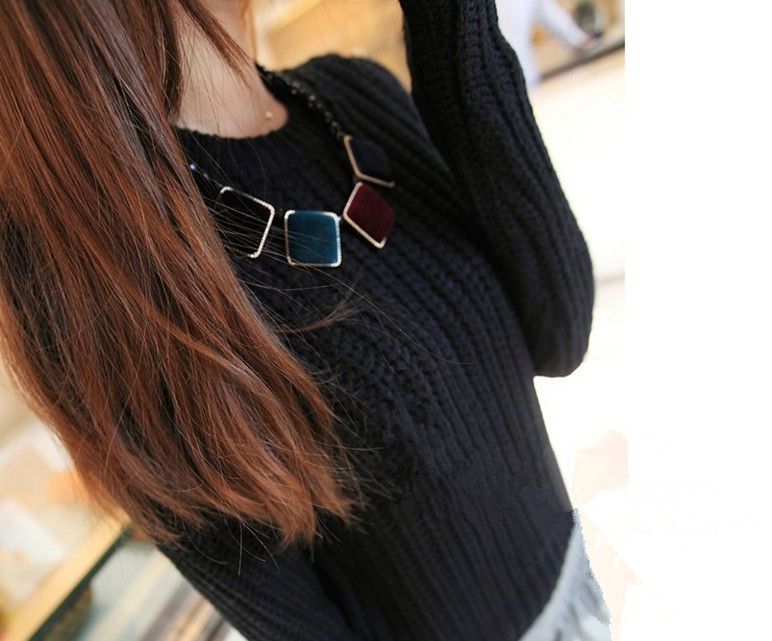 Wholesale Vintage Velvet square Choker Chain Necklace for Women Girls Gifts Party VGN021 6