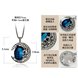 Wholesale Retro circle Hollowed out  sapphire crystal Pendants Necklace For Women Wedding Birthday Gift Jewelry VGN028 1 small