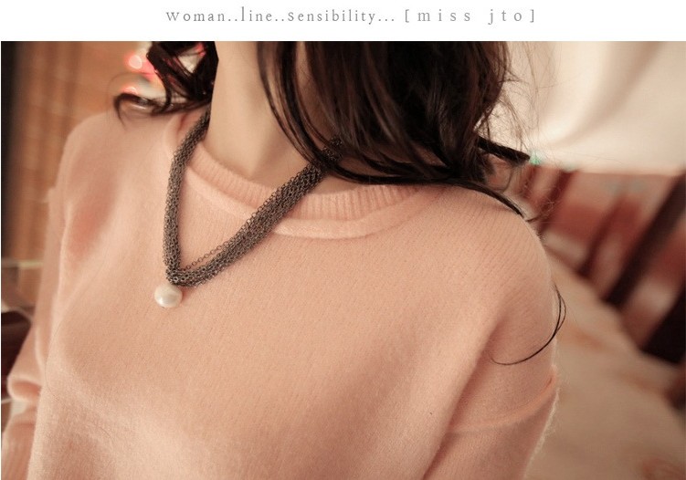 Wholesale New Arrival Classical joker Pearl Clavicle Chain Necklace Romantic Multi-layer Necklace Female Wedding Jewelry VGN030 1