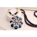 Wholesale Trendy Multi-color luxury Flower opal sweater chain For Women Fashion Wedding Chain Statement Necklace Jewelry VGN032 0 small