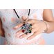 Wholesale Trendy Multi-color luxury Flower opal sweater chain For Women Fashion Wedding Chain Statement Necklace Jewelry VGN032 1 small