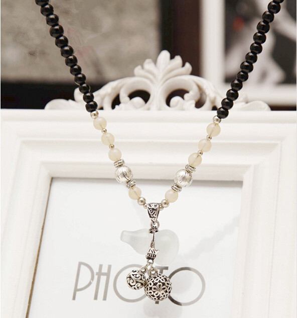 Wholesale Crystal opal Pendants Gourd Pendant Necklace Peace Lucky for Women Men Fashion Pendant Jewelry  VGN034 0