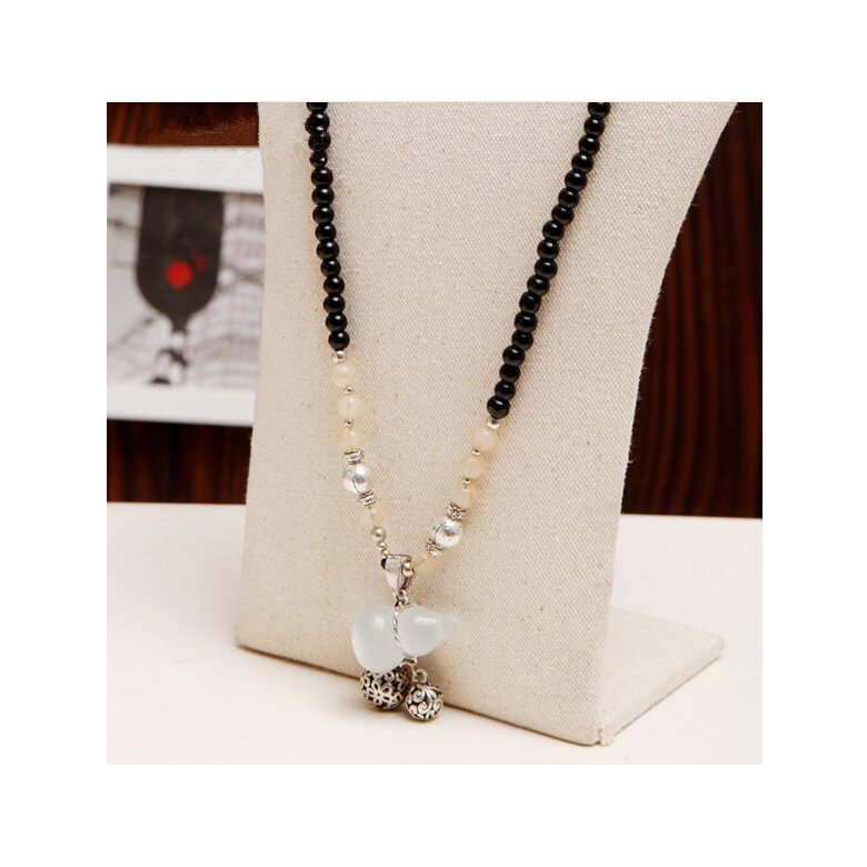 Wholesale Crystal opal Pendants Gourd Pendant Necklace Peace Lucky for Women Men Fashion Pendant Jewelry  VGN034 1