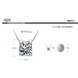 Wholesale Luxury Female Crystal Zircon Stone Necklace Cute Small square Pendants blink Necklaces For Women VGN037 0 small