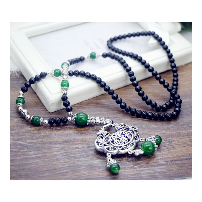 Wholesale Chinese Ethnic fashion pendant vintage Buddha necklace for women Bohemian tassel retro wholesale jewelry VGN039 0