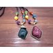 Wholesale Fashion Women Sweater Chain Necklace & Pendant Imitation gem Crystal rhombus Statement Necklace Jewelry Clothing Accessories VGN045 1 small