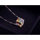Wholesale jewelry 925 Sterling Silver Necklace Crystal From Swarovski Fashion Elegant Party Engagement Gift VGN050 4 small