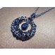 Wholesale Vintage Crystal  circular Waterdrop Pendant Long Necklace Female Winter Sweater Chain All-match Accessories Fine For Woman VGN051 2 small