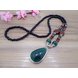 Wholesale Vintage Ethnic Strand Resin Long Necklace for Women New Gourd Pendant Sweater Chain Fashion Boho High-end Blue Neck Accessories VGN054 4 small