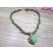 Wholesale Bohemia Necklace Crack Peacock Pendant Multilayer Colorful Natural Stone Beads Chain Vintage Necklace Jewelry Fashion For Women VGN056 1 small
