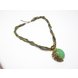 Wholesale Bohemia Necklace Crack Peacock Pendant Multilayer Colorful Natural Stone Beads Chain Vintage Necklace Jewelry Fashion For Women VGN056 3 small