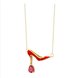 Wholesale Fashion High Quality cute Red High Heels Pendant Drop crystal necklace beach holiday gift VGN065 2 small