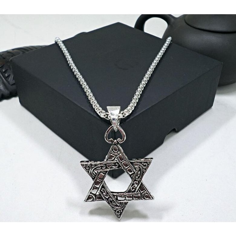 Wholesale 2020 Western Vintage Hip-hop Plain Pendant Necklace Stainless Steel Alloy Pendant Necklace Trendy Male Jewelry VGN069 2