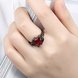 Wholesale New Brand Female Rings With Big red Crystal Zircon Love Jewelry Vintage 14KT Black Gold Wedding party Rings For Women TGCZR148 4 small