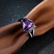 Wholesale Trendy New Brand Female Rings With Big purple Crystal Zircon Love Jewelry Vintage 14KT Black Gold Wedding party Rings For Women TGCZR150 1 small