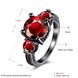 Wholesale Vintage Black Filled Red Zircon for Women Wedding Fashion Jewelry Engagement jewelry TGCZR182 0 small