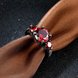 Wholesale Vintage Black Filled Red Zircon for Women Wedding Fashion Jewelry Engagement jewelry TGCZR182 1 small