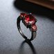 Wholesale Vintage Black Filled Red Zircon for Women Wedding Fashion Jewelry Engagement jewelry TGCZR182 2 small