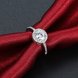 Wholesale Gorgeous round Shape Women Ring Bling Crystal Zircon Dazzling Bridal Ring Wedding Engage Ring TGCZR266 3 small