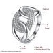 Wholesale Romantic Platinum Round White CZ Ring for Women AAAAA Cubic Zircon Bridal Engagement Wedding Ring Jewelry TGCZR297 0 small