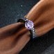 Wholesale Vintage Black Gold Filled purple Zircon Rings for Women Wedding Fashion Jewelry Engagement Ring TGCZR107 1 small