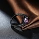 Wholesale Vintage Black Gold Filled purple Zircon Rings for Women Wedding Fashion Jewelry Engagement Ring TGCZR107 3 small