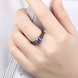 Wholesale Vintage Black Gold Filled purple Zircon Rings for Women Wedding Fashion Jewelry Engagement Ring TGCZR107 4 small