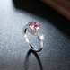 Wholesale New Arrival European Romantic Platinum Pink Zircon Crystal Women Ring  Fashion Wedding party jewelry TGCZR093 1 small