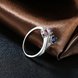 Wholesale Fashion Romantic Platinum Ring Trendy three color Water Drop Oval CZ rings for Party Wedding Gift TGCZR100 2 small
